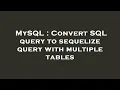 MySQL Convert SQL query to sequelize query with multiple tables