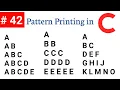 Alphabet Pattern in C C Programming Tutorial Learn C programming Pattern in C C language C