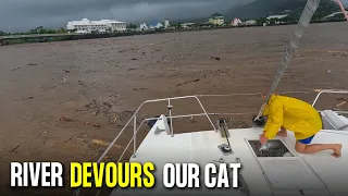 “Ridiculous River Mouth Anchorage: Logs Floods Welcome To Samoa”