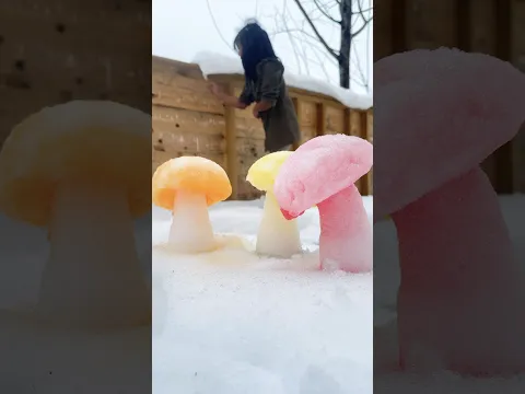 ഇതിലേതാ നിങ്ങൾക്കിഷ്ടായത് 🍄🍄‍🟫❄️#snow #winter #ytshorts #shorts #norway  # #nomoresnow