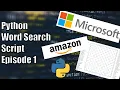 How to code a word search - Episode 1