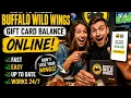 How to check Buffalo Wild Wings gift card balance online