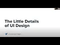 The Little Details of UI Design - Steve Schoger