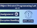 Pract 6 Exception Handling in Java Exception in Java Introduction to Exception Handling SE IT