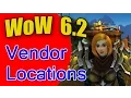 World of Warcraft Warlords of Draenor - 6 2 PvP Vendors Info and Locations Alliance