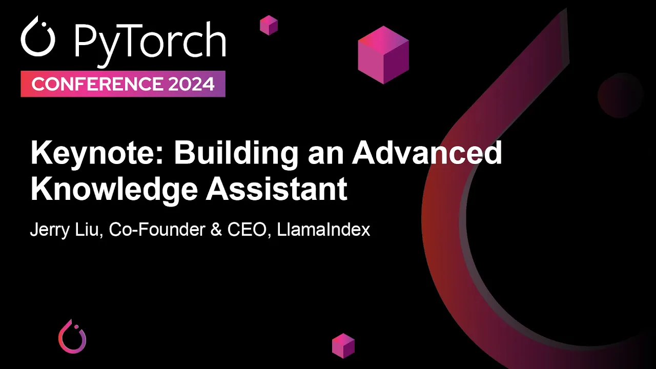 Image from Keynote: Building an Advanced Knowledge Assistant
