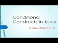 if-else Statement in Java Concept Conditional Constructs ICSE Syllabus