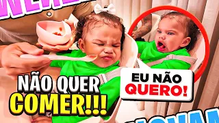 LUNA COMENDO PELA PRIMEIRA VEZ!! *olha o que ela fez*