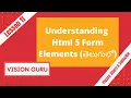 Understanding Html 5 Form Elements HTML in Telugu