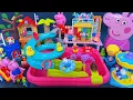 11 Minutes Satisfying with Unboxing Peppa Pig Water Park Slide Pool Playset ASMR Review Toys