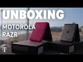 Motorola Razr Unboxing 5G Flip Phone in Viva Magenta T-Mobile