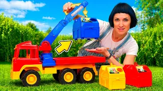 Машинки для детей: мусоровоз 🚛 Спецтехника и уборка мусора