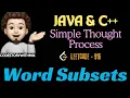 Word Subsets Simple Thought Process C Java Leetcode 916 codestorywithMIK