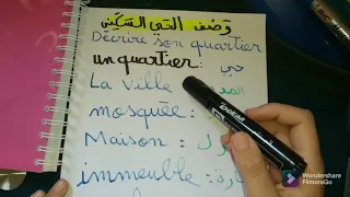 للسنة 4 ابتدائي وصف الحي السكني Le Quartier وضعية ادماجية عن الحي السكني 