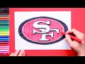 How to draw the San Francisco 49ers Logo NFL Team