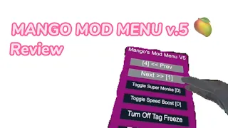 REVIEWING MANGOS MOD MENU V 5 Mangos mod menu