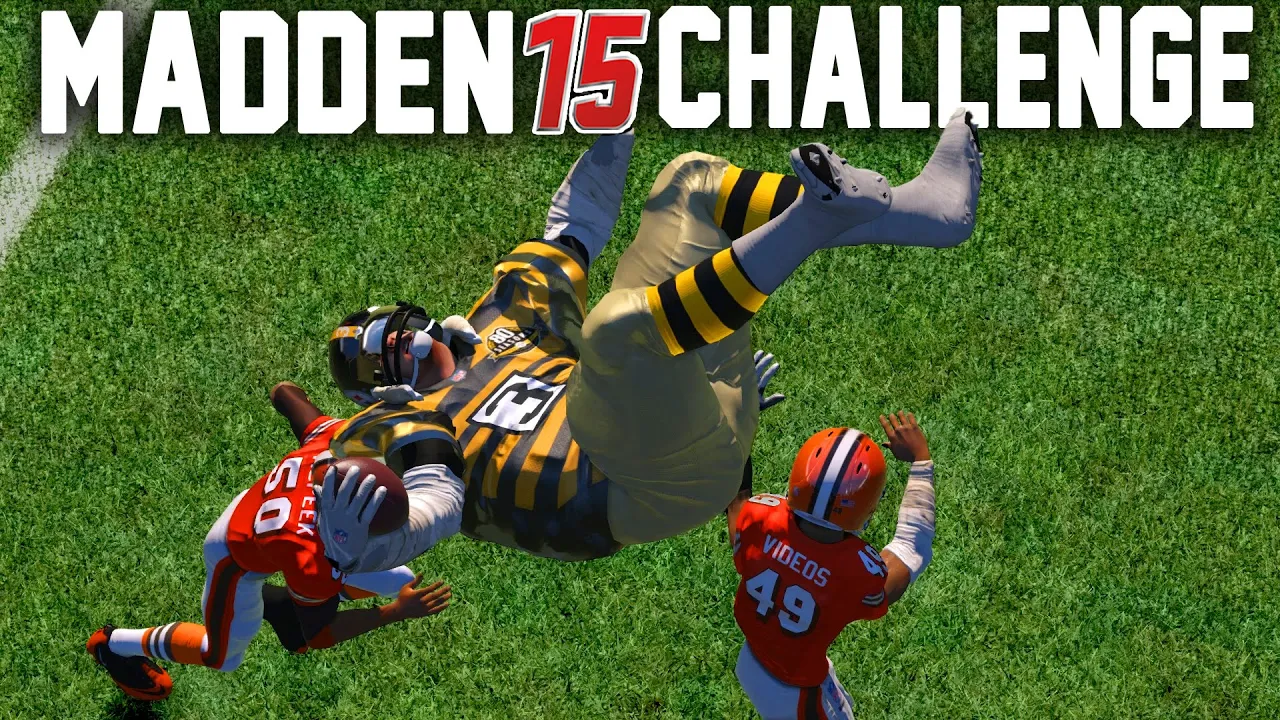 Madden NFL 15 Challenge - Can A Giant Player Hurdle A Tiny Player?