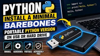 Python - Install a Minimal Barebones Portable Python Version on USB or Hard Drive