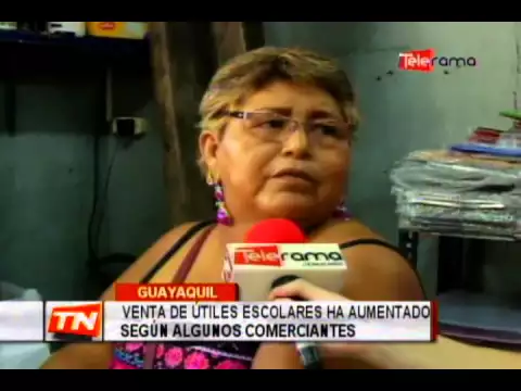 Venta de útiles escolares ha aumentado según algunos comerciantes