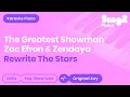Download Lagu The Greatest Showman | Zac Efron, Zendaya - Rewrite the Stars (Piano Karaoke)