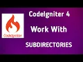 How to work with subdirectory controllers in CodeIgniter 4 Controllers under subfolder in ci4