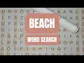 Word Search Puzzle Solve Beach