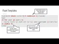 CS1520 Lecture 13 Using HTML Templates in Flask to Simplify Pages and Keep Them Consistent