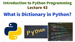 Dictionary in Python Python Tutorial for VTU syllabus Introduction to python programming