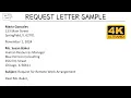How To Write Request Letter with Sample and Explanation Writing Tutorials