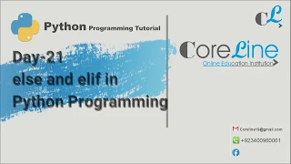 Day 21 else and elif Python Programming