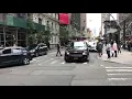 NYU LANGONE MEDICAL CENTER EMS AMBULANCE RESPONDING ON WEST 55TH STREET IN MIDTOWN MANHATTAN NYC