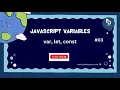 JavaScript Bangla Tutorial For Beginners Variables