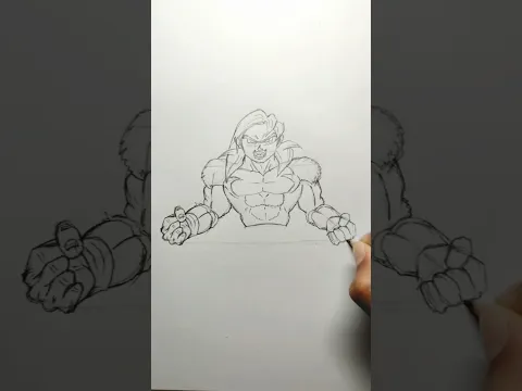 Dibujo a Goku Ssj4 de DBD #drawing #goku #dbd #gokussj4