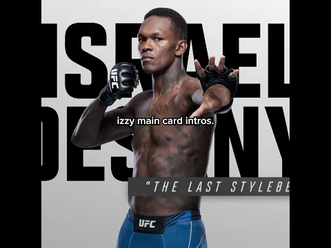 Israel Adesanya Intro Graphics 🔥