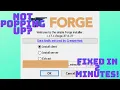Forge not working fixed in 2 minutes