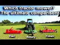 Tractor mower ultimate comparison Flail Rotary and Finish mower comparison
