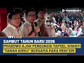 Lagu Sambut Tahun Baru 2026, Presiden Prabowo, Para Menteri Nyanyikan “Tanah Airku” Di Pengungsian Tapsel