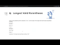 Ace Algorithms and Programming Interviews in Swift Longest Valid Parantheses