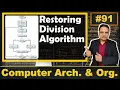 Restoring Division Algorithm Flowchart Circuit Example Explained COA