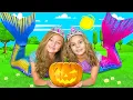 Lagu Những người bạn của Sasha giả vờ biến thành nàng tiên cá halloween