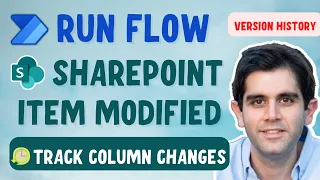 Power Automate SharePoint Item Modified flow Track Column Changes Version History