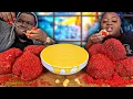 TACO STYLE HOT CHEETO BOUDIN BALLS HASHTAG THE CANNONS MUKBANG EATING SHOW