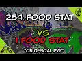What are the different uses for a Level 1 Food Daeodon vs Max Food Stat Daeodon on Ark PVP