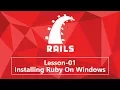 Lesson-01 Installing Ruby On Windows