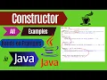 Java Tutorial Constructor Example in Java Examples of constructors in java