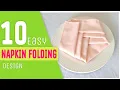 10 beautiful simple Napkin folding design