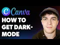 How to Get Darkmode on Canvas Full 2025 Guide