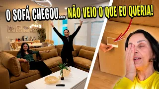 FINALMENTE MEU SOFÁ NOVO CHEGOU 😱 DEU RUIM 😰