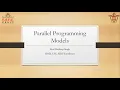 Parallel programming models ACA Lecture 1 Unit 5 by Prof Rajdeep Singh HOD CSE SIRTE