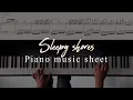 Lagu Sleepy shores piano music sheet